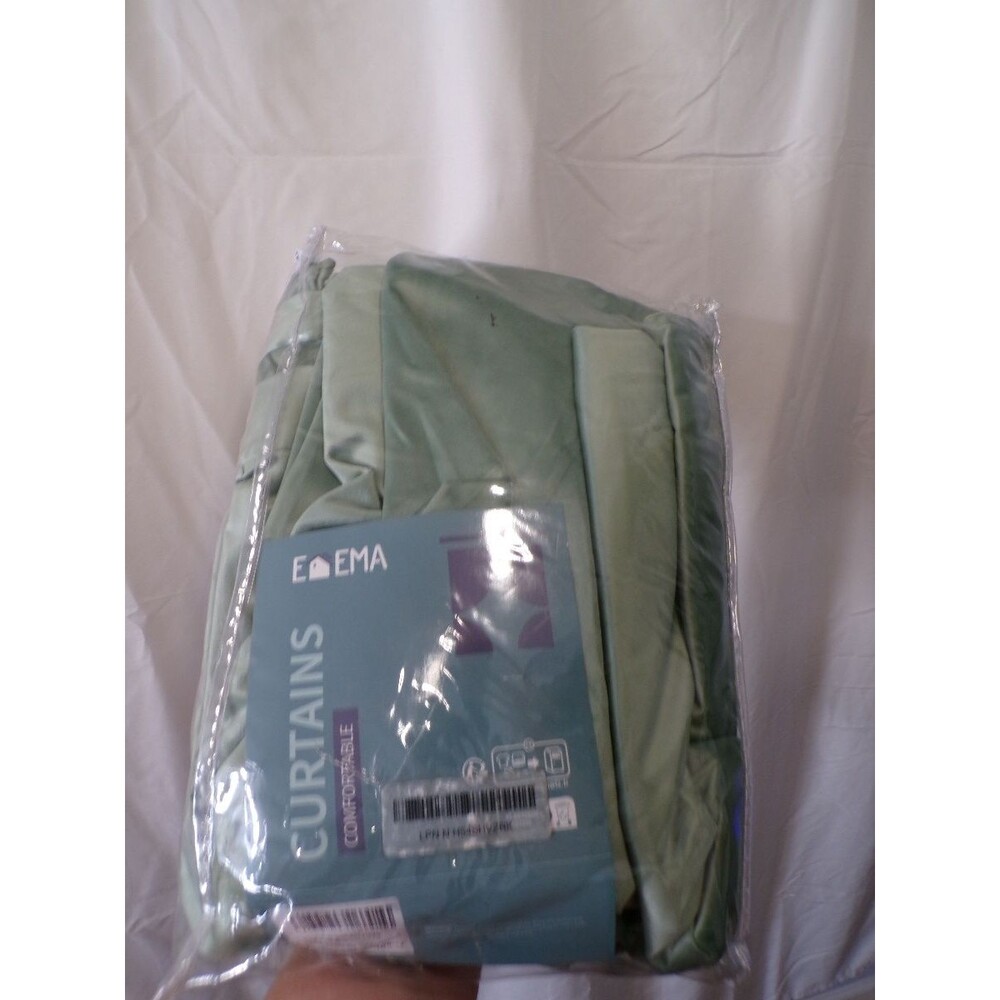 EMA Curtains Panels 52 x 90 in Green EMEMA 2-Pack
